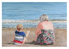GREETING CARD: Watching the Waves