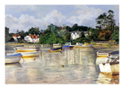 GREETING CARD: Boats in Lymington Harbour