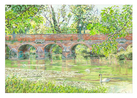 GREETING CARD: Leatherhead Bridge