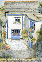 Polperro Cottage Courtyard